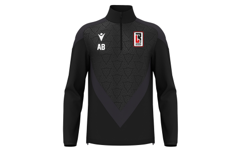 RCLA - ANDUIN 1/4 ZIP TOP BLK/DGRY