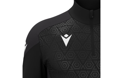 RCLA - ANDUIN 1/4 ZIP TOP BLK/DGRY